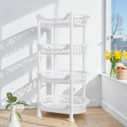 СТЕЛАЖ ЗА ЗЕЛЕНЧУЦИ ПАРМАШ 4 НИВА БЯЛ