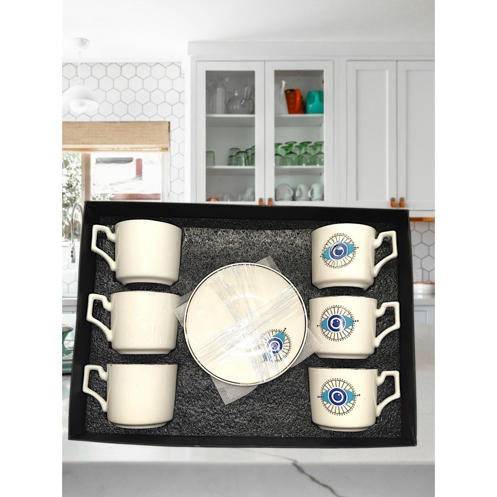 Чаши за кафе 6бр. "Синьо око" 100 мл 