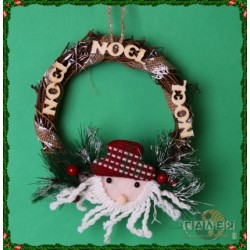 ВЕНЕЦ ДЪРВЕН 16СМ. ВЕНЕЦ ДЪРВЕН 16СМ. Коледна украса