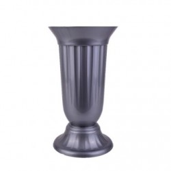 ГОЛЯМА ВАЗА, PVC СИВО, Ф20, H38 ГОЛЯМА ВАЗА, PVC СИВО, Ф20, H38 Саксии и сандъци