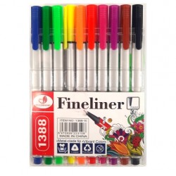 Химикали 10бр. fineliner Тетрадки,скицници,блокове и др.