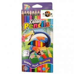 Цветни моливи 12бр. Тетрадки,скицници,блокове и др.