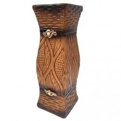 КЕРАМИЧНА ВАЗА 12" КАФЯВА С ДВЕ ПЕРЛИ КЕРАМИЧНА ВАЗА 12" КАФЯВА С ДВЕ ПЕРЛИ Вази и изкуствени цветя