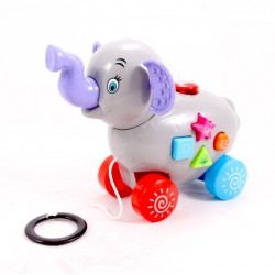 Музикална играчка за дърпане Слонче Играчки за момичета
