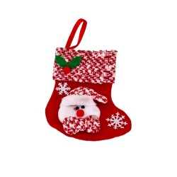 Коледен чорап за подаръци 15см. Коледна украса 