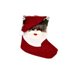 Коледен чорап за подаръци 18см. Коледна украса 