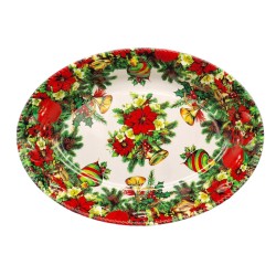 КОЛЕДЕН ПОДНОС ЕЛИПСА ПВЦ 37/27СМ. КОЛЕДЕН ПОДНОС ЕЛИПСА ПВЦ 37/27СМ.