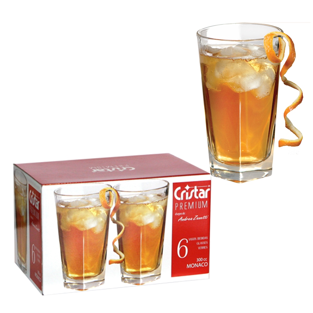 Чаши високи CRISTAR- 300cc 6бр. Стъклени чаши