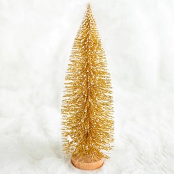 Елха на дървено пънче 30см. Златиста Елха на дървено пънче 30см. Златиста Коледни елхи