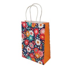Подаръчна торбичка на цветя  22 х 16 х 8 см. Парти артикули
