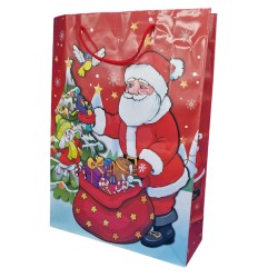 Коледни торбички за подаръци с дядо Коледа 44 х 32х 11 см Коледна украса 