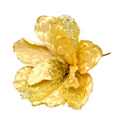 ЗЛАТНА КОЛЕДНА ЗВЕЗДА Вази и изкуствени цветя