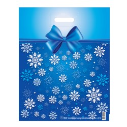 Чанта "Синя коледна украса" 50БР. 40/50СМ. Коледна украса 