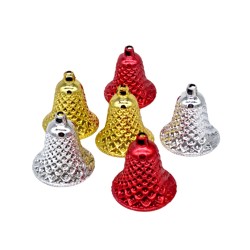  Коледни камбанки 6бр. за елха Коледна украса 