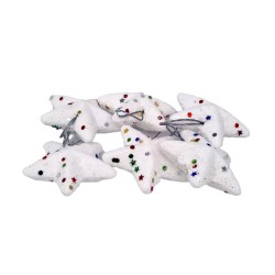 Комплект звезди  за елха 6бр бели Коледна украса 