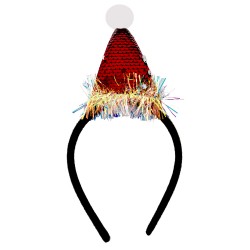Коледна диадема с празнична шапка Коледна украса 