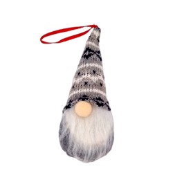 Коледна фигура за окачване, джудже  16см Коледна украса 