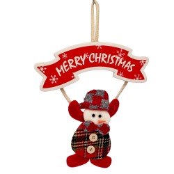 Коледна фигура за окачване Снежко , 25см Коледна украса 