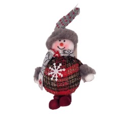 Коледна фигура за окачване Снежко, Еленче или дядо Коледа 22см Коледна украса 