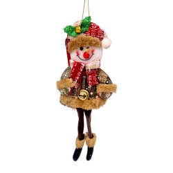 Коледна фигура за окачване Снежко, 27 см Коледна украса 