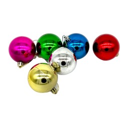 Коледни  топки за елха 6бр. 6см.  Коледна украса 