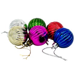 Коледни  топки за елха 6бр. 4см.   Коледна украса 