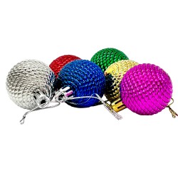 Коледни  топки за елха 6бр. 4см.   Коледна украса 