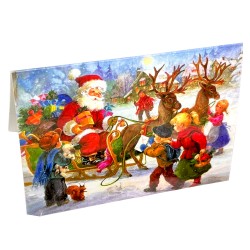 Коледна картичка с плик Коледна украса 