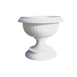 Малка амфора, PVC бяла, Ф26, H30