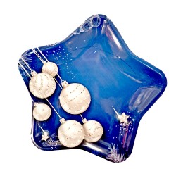 КОЛЕДЕН ПОДНОС  ЗВЕЗДА ПВЦ Подноси,плата и панери