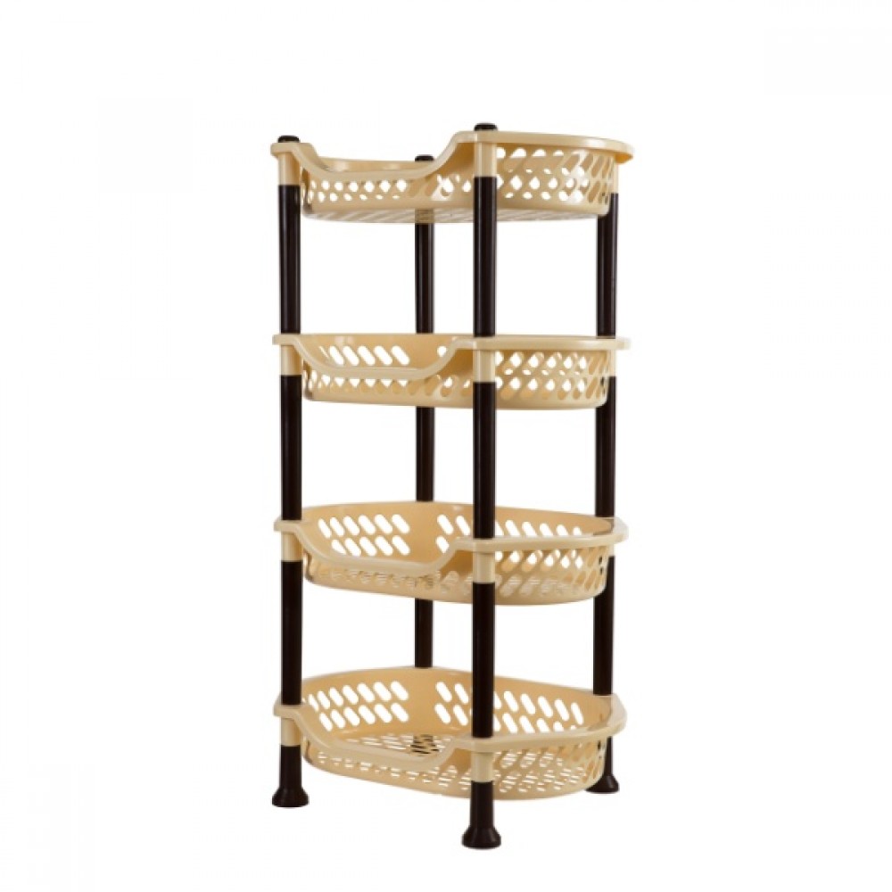 СТЕЛАЖ ЗА ЗЕЛЕНЧУЦИ ПАРМАШ 4 НИВА БЕЖОВ Стелажи за плодове и зеленчуци