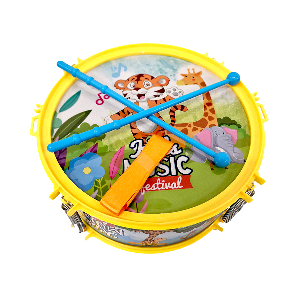 Детски барабан с палки и коланче, Ф20см Играчки за момчета