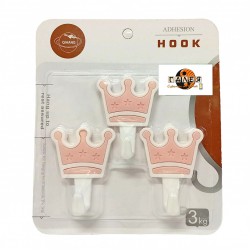 Комплект 3 бр. самозалепващи закачалки Простиране, гладене и закачалки