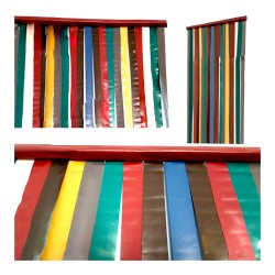 Ресни за врата PVC цветни  прави ленти