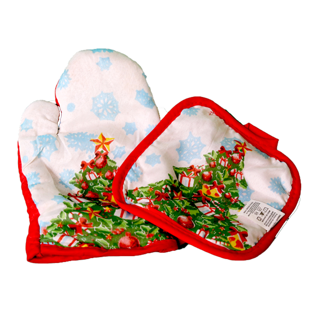 Ръкавица с ръкохватка  Коледни мотиви Коледна украса 