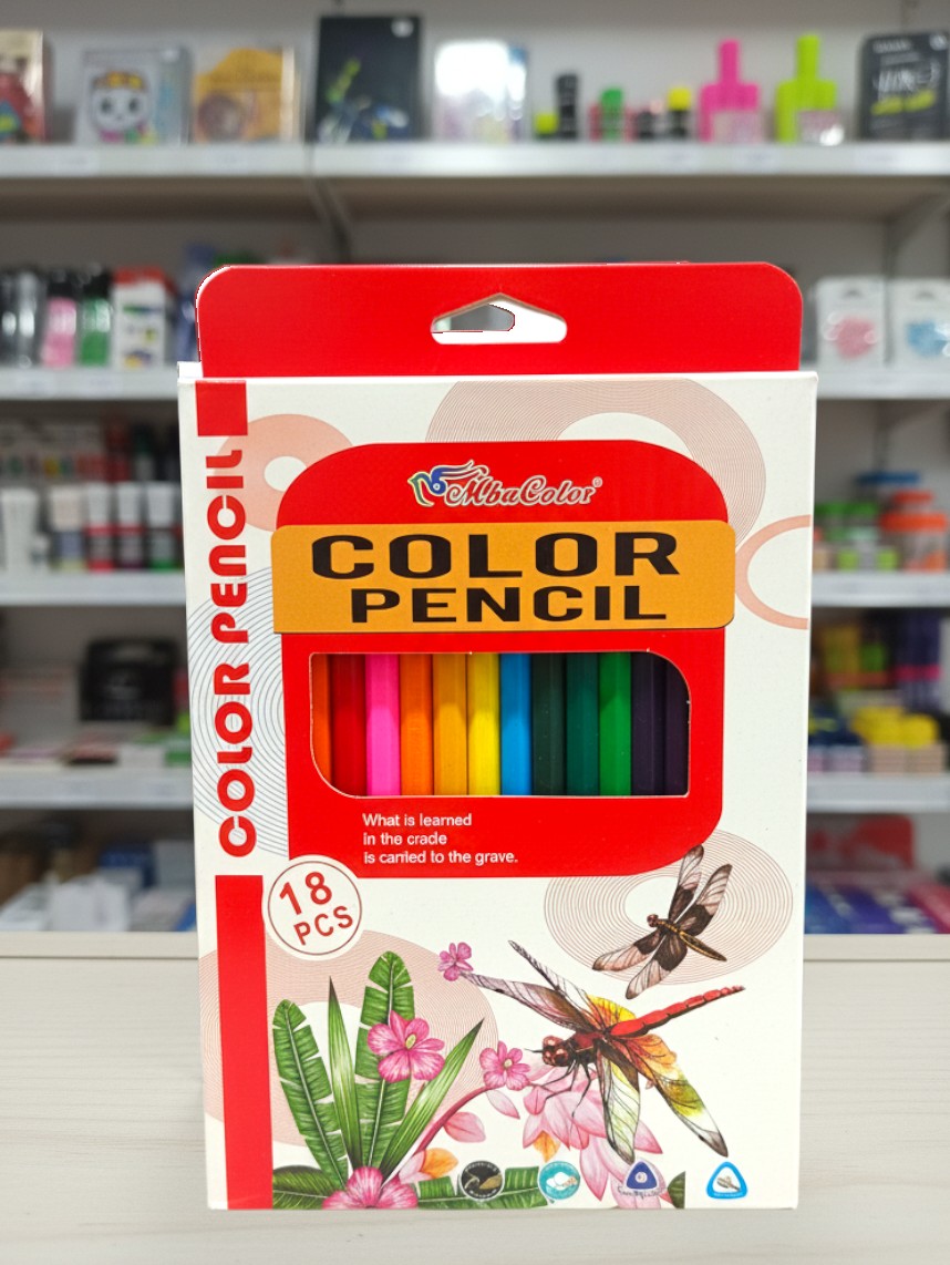 Цветни моливи 18 броя в кутия-MBA Color