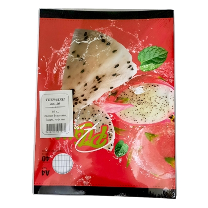 ТЕТРАДКА 40Л. ФОРМАТ А4 КАРЕ ОФСЕТ 